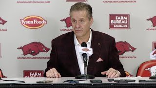 John Calipari Postgame Press Conference – Kentucky 85, Arkansas 77