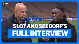 Seedorf encourages Salah answer from Slot 👀 | Post-match interview | UEFA Champions League