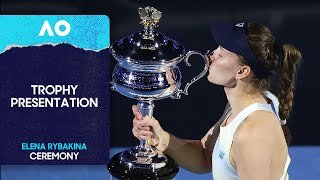 Women's Singles Trophy Ceremony | Aryna Sabalenka v Elena Rybakina | Australian Open 2026