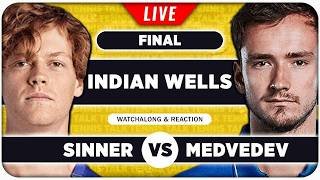 SINNER vs MEDVEDEV • ATP Indian Wells 2026 Final • LIVE Tennis Watchalong