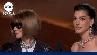 Anne Hathaway and Anna Wintour have 'Devil Wears Prada' moment at 2026 Oscars