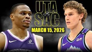 Utah Jazz vs Sacramento Kings Full Game Highlights – March 15, 2026 | NBA Season