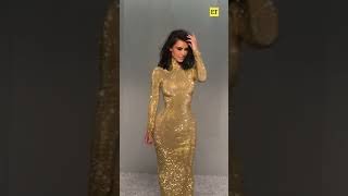 Kim Kardashian understood the assignment for the Vanity Fair Oscar Party. ✨ #kimkardashian #oscars