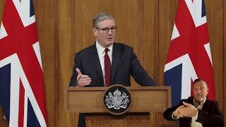Watch live: Prime Minister Keir Starmer gives a press conference.