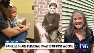Stories of health complications after measles and the MMR vaccine