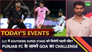 Today's Sports Schedule: PUNJAB FC vs GOA ISL Live |  INDIA CAPTAINS vs SUPER STARS LLC | Sports Tak