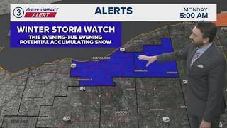 Winter Storm Watch amid lake effect snow: Cleveland weather forecast for March 16, 2026