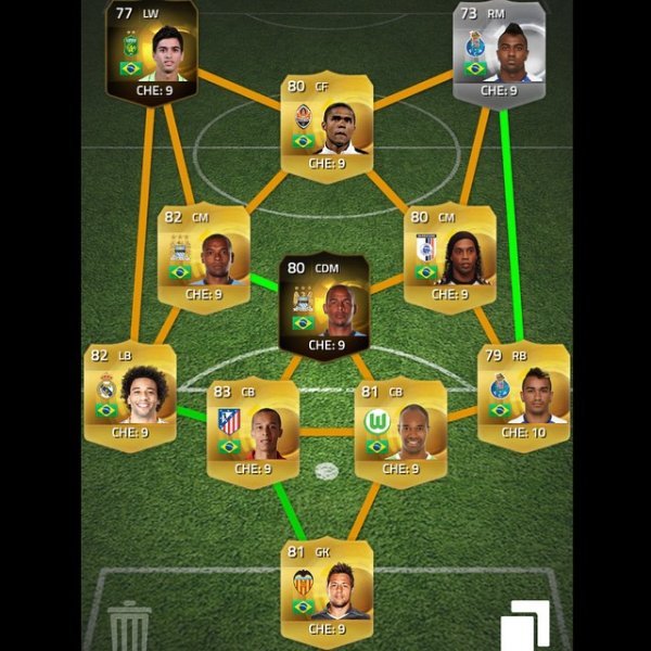 50k Brazil Skill squad featuring 3 5* Skillers for hashy....