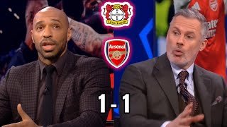 Thierry Henry Reacts to Leverkusen 1-1 Arsenal! 😱 | UCL Post-Match Analysis