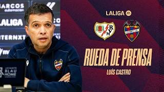 RUEDA DE PRENSA de LUÍS CASTRO previa al encuentro ante el RAYO VALLECANO (J28)