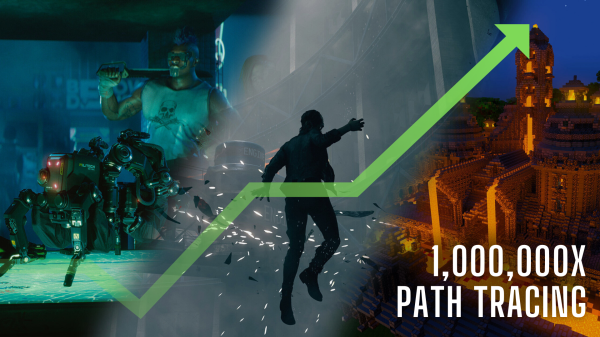 Nvidia claims 1 million times better path tracing performance is coming in future gaming GPUs &mdash; says current GPUs are already 10,000x faster than Pascal