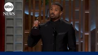 Michael B. Jordan wins Oscar for best actor for 'Sinners'