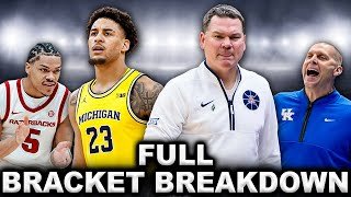 The 2026 NCAA Tournament Bracket IS OUT: Full REACTION, PICKS, PREDICTIONS + MORE!