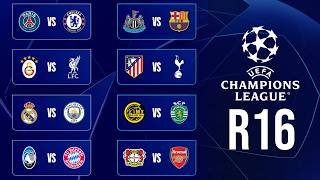 UEFA Champions League round of 16 Live Scorecard
