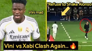 Vinicius Explodes at Xabi Alonso again after Substitution against Barcelona! #Realmadridnews #vini 