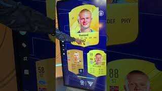 Erling Haaland predicts his 2034 FC Rating! ⚽️🎮 #Haaland #ManCity #Football #Shorts