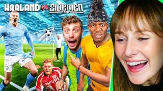 Freya Reacts to Can the Sidemen Survive Erling Haarland's Football Gountlet?