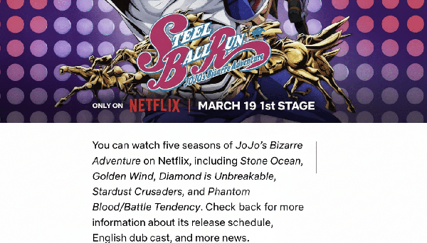 JoJo’s Plastics And Radiation Headline Netflix Week