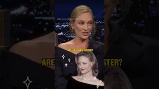 Uma Thurman Reveals She Gets Confused for Jodie Foster 😮 #UmaThurman #shorts