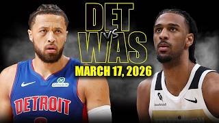 Detroit Pistons vs Washington Wizards Full Game Highlights – March 17, 2026 | NBA Season