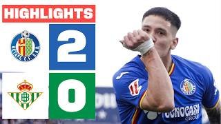 GETAFE CF 2 - 0 REAL BETIS | RESUMEN LALIGA EA SPORTS