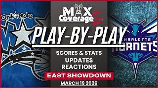 🔴LIVE - Orlando Magic vs Charlotte Hornets - Play-By-Play & Reactions (3/19/26)