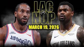 Los Angeles Clippers vs New Orleans Pelicans Full Game Highlights – March 19, 2026 | NBA Season