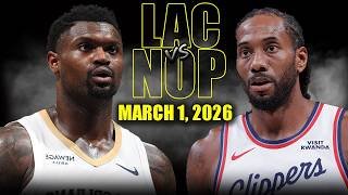 Los Angeles Clippers vs New Orleans Pelicans Full Game Highlights – March 1, 2026 | NBA Season