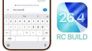 iOS 26.4 RC Released - What's New?