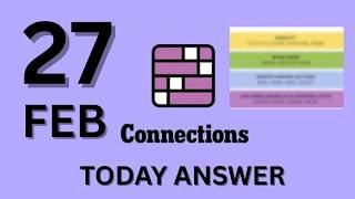 Connections NYT Hints Today – Fri, Feb 27 | NYT Connections Answers & Clues
