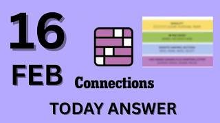 NYT Connections Answers Today | 16 February 2026 | Full Solution & Hints