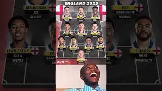 England 2025 Squad 🦁🔥 Future Stars Revealed ⚽