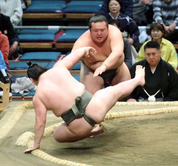 幕下・吉井が勝ち越し　大鵬を祖父に持つ元十両・夢道鵬を押し倒し「胸を借りるつもりでいった」（スポーツ報知）｜ｄメニューニュース
