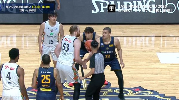 【EASL FINALS】 日本対決の準決勝スタート！先制点は琉球！ - スポーツナビ「株式会社U-NEXT_バスケットボール」