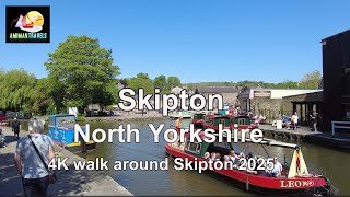 Walk around Skipton Town Centre, North Yorkshire.