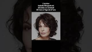 Isabelle Mergault, décédée ce vendredi 20 mars 2026