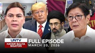 UNTV: Hataw Balita Ngayon | March 20,  2026