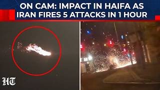 On Cam: Missile Hits Israel's Haifa As Iran Fires 5 Attack Waves In 1 Hr; Mojtaba Revenge Strike #66
