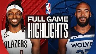 TRAIL BLAZERS at TIMBERWOLVES | FULL GAME HIGHLIGHTS | March 20, 2026
