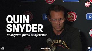 Hawks vs. Rockets Postgame Press Conference: Quin Snyder