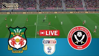 🔴 Live Wrexham vs Sheffield United | England Championship 2025 | Full Match – Video Game Simulation
