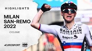 MILAN - SAN REMO 2022 : Le jour où un outsider a risqué sa vie pour battre van der Poel et Pogacar