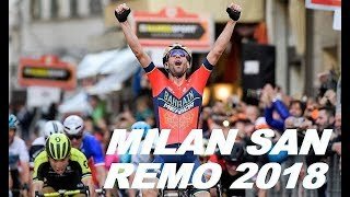 MILAN SAN REMO 2018, NIBALI WIN! CAVENDISH CRASH! LAST 10km