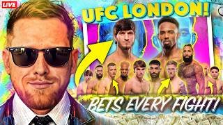 🔴 UFC LONDON LIVESTREAM! FULL FIGHT COMPANION & BETS!