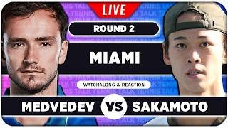 MEDVEDEV vs SAKAMOTO • ATP Miami 2026 • LIVE Tennis Watchalong