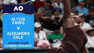 Alycia Parks v Alexandra Eala Extended Highlights | Australian Open 2026 First Round