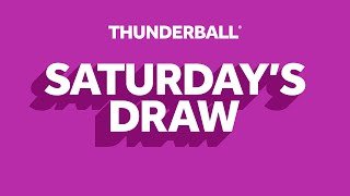 The National Lottery Thunderball draw results from Saturday 21 March 2026