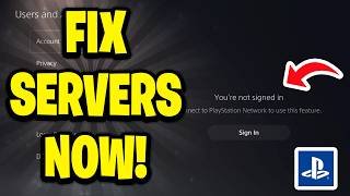 How To FIX PlayStation Servers Down NOW! (PSN SERVERS NOT WORKING TODAY)
