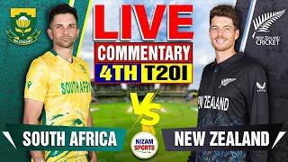 🔴Live: NZ vs SA | New Zealand vs South Africa | 4th T20I | Live Cricket Score & Commentary