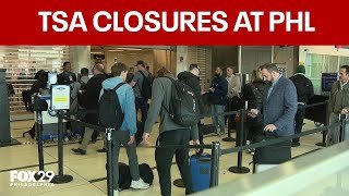 3 TSA checkpoints now closed at Philadelphia International Airport